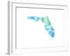 Typographic Florida Cool-CAPow-Framed Art Print