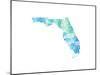 Typographic Florida Cool-CAPow-Mounted Art Print