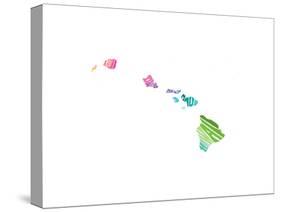 Typographic Hawaii Spring-CAPow-Stretched Canvas