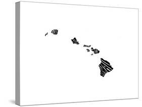 Typographic Hawaii-CAPow-Stretched Canvas
