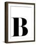 Typographic Letter B-Eline Isaksen-Framed Art Print