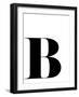 Typographic Letter B-Eline Isaksen-Framed Art Print