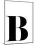 Typographic Letter B-Eline Isaksen-Mounted Art Print