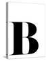 Typographic Letter B-Eline Isaksen-Stretched Canvas