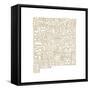 Typographic New Mexico Desert-CAPow-Framed Stretched Canvas