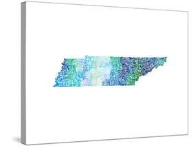 Typographic Tennessee Cool-CAPow-Stretched Canvas