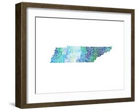 Typographic Tennessee Cool-CAPow-Framed Art Print