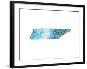 Typographic Tennessee Cool-CAPow-Framed Art Print