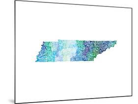 Typographic Tennessee Cool-CAPow-Mounted Art Print