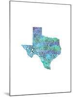 Typographic Texas Cool-CAPow-Mounted Art Print