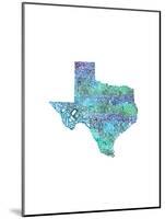 Typographic Texas Cool-CAPow-Mounted Art Print