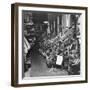 Typography Department of the Chicago Daily Tribute Deserted During a Strike-Wallace Kirkland-Framed Photographic Print