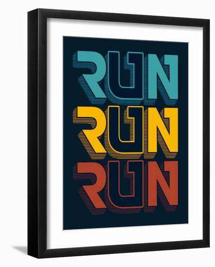 Typography, T-Shirt Graphic, Vectors-braingraph-Framed Art Print