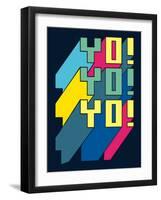 Typography Vector Design for Tee-braingraph-Framed Art Print