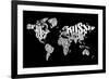 Typography World Map 6-NaxArt-Framed Art Print