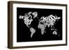 Typography World Map 6-NaxArt-Framed Art Print