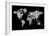 Typography World Map 6-NaxArt-Framed Art Print