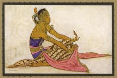 Javanese Dancer in a Seated Pose-Tyra Kleen-Framed Art Print