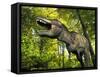 Tyrannosaurus Dinosaur, Artwork-Walter Myers-Framed Stretched Canvas