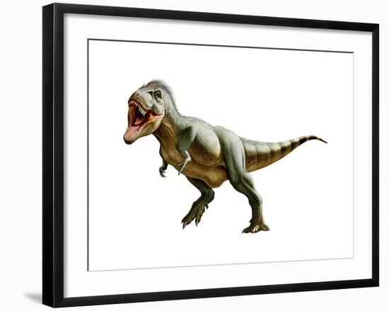 Tyrannosaurus Rex, a Genus of Coelurosaurian Theropod Dinosaur-null-Framed Art Print