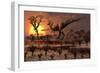 Tyrannosaurus Rex Calling Out to Find a Possible Mate-null-Framed Premium Giclee Print