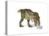 Tyrannosaurus Rex Dinosaur on White Background-null-Stretched Canvas