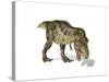 Tyrannosaurus Rex Dinosaur on White Background-null-Stretched Canvas