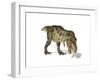 Tyrannosaurus Rex Dinosaur on White Background-null-Framed Art Print