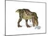 Tyrannosaurus Rex Dinosaur on White Background-null-Mounted Art Print