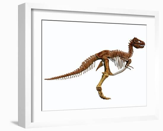 Tyrannosaurus Rex Dinosaur Skeleton-null-Framed Art Print