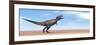 Tyrannosaurus Rex Dinosaur Standing in the Desert-null-Framed Art Print