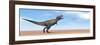 Tyrannosaurus Rex Dinosaur Standing in the Desert-null-Framed Art Print