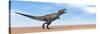 Tyrannosaurus Rex Dinosaur Standing in the Desert-null-Stretched Canvas