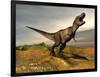 Tyrannosaurus Rex Dinosaur Walking in Desert Landscape-null-Framed Premium Giclee Print