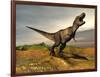 Tyrannosaurus Rex Dinosaur Walking in Desert Landscape-null-Framed Art Print