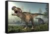 Tyrannosaurus Rex Dinosaur-Roger Harris-Framed Stretched Canvas