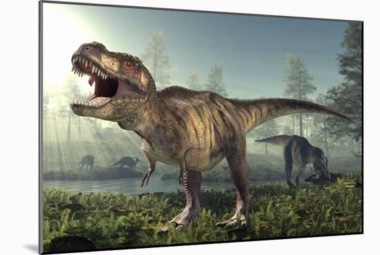 Tyrannosaurus Rex Dinosaur-Roger Harris-Mounted Photographic Print