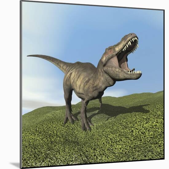 Tyrannosaurus Rex Dinosaur-null-Mounted Art Print