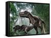 Tyrannosaurus Rex Dinosaurs-Jose Antonio-Framed Stretched Canvas