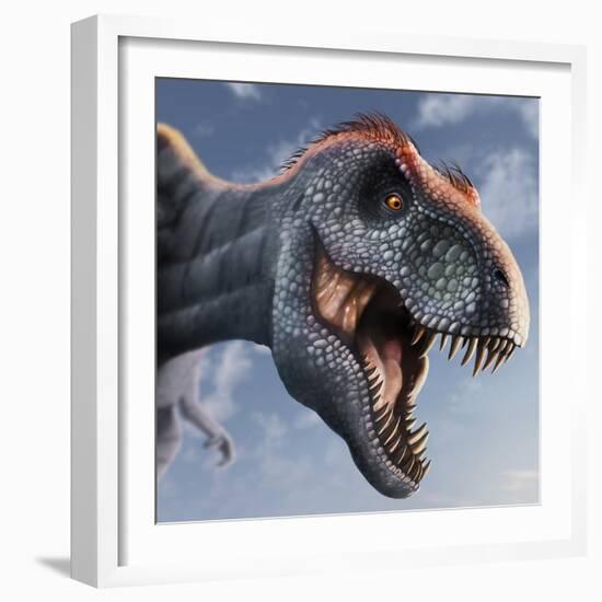 Tyrannosaurus Rex Head-null-Framed Photographic Print