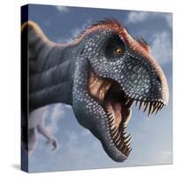 Tyrannosaurus Rex Head-null-Stretched Canvas