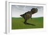 Tyrannosaurus Rex Hunting for its Next Meal in a Grassy Field-null-Framed Art Print