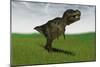 Tyrannosaurus Rex Hunting for its Next Meal in a Grassy Field-null-Mounted Art Print