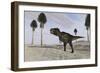 Tyrannosaurus Rex Hunting for its Next Meal-null-Framed Art Print