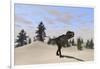 Tyrannosaurus Rex Hunting for its Next Meal-null-Framed Art Print