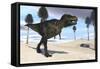 Tyrannosaurus Rex Hunting for its Next Meal-null-Framed Stretched Canvas