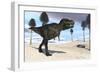 Tyrannosaurus Rex Hunting for its Next Meal-null-Framed Art Print