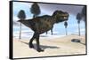 Tyrannosaurus Rex Hunting for its Next Meal-null-Framed Stretched Canvas