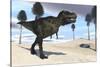 Tyrannosaurus Rex Hunting for its Next Meal-null-Stretched Canvas