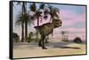 Tyrannosaurus Rex Hunting for its Next Meal-null-Framed Stretched Canvas